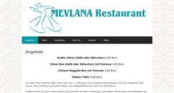 Desktop Screenshot of mevlana-restaurant.com